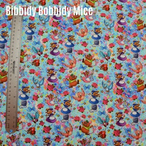Custom Fabric - Bibbidy Bobbidy Mice