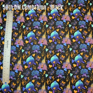 Custom Fabric - 50e DW Celebration Zwart