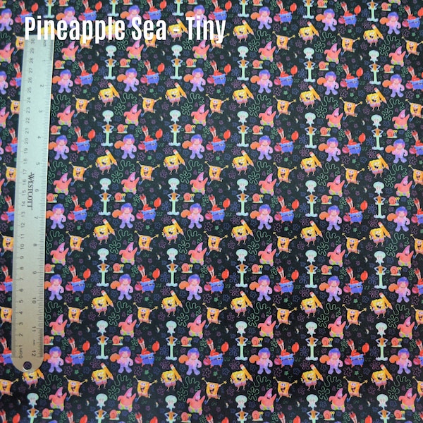 Custom Fabric - Pineapple Sea - Tiny