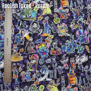 Custom Fabric - Foolish Inked Purple