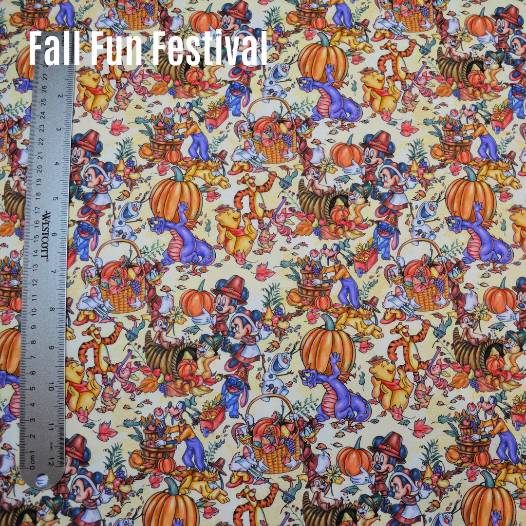 Fall Fest Pattern Custom Fabric - Fall Fun Festival - Etsy