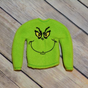 Elf/Doll Sweater - Green Monster