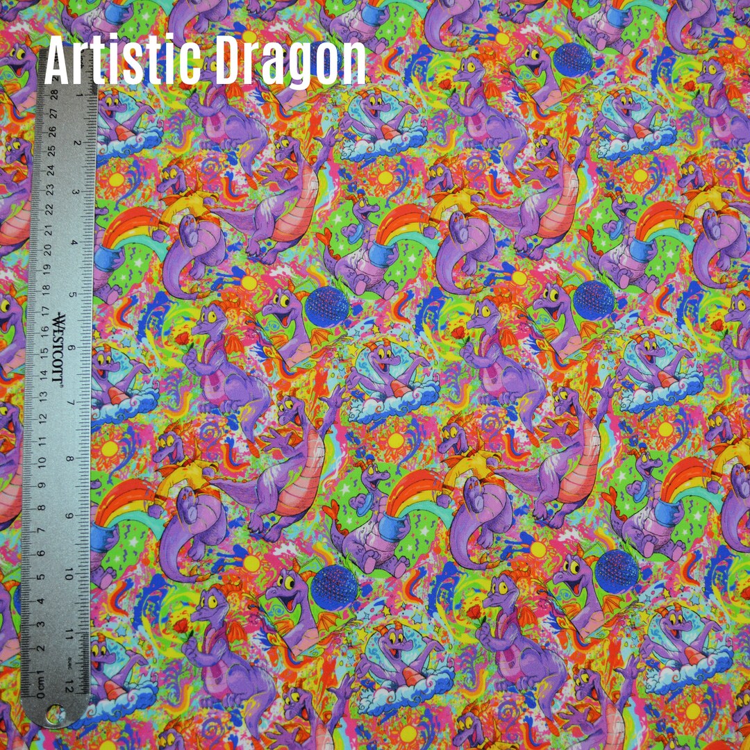 Custom Fabric - Artistic Dragon - Etsy