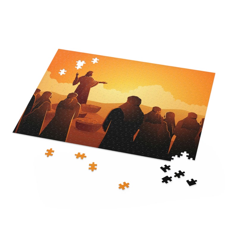 Jesus Feeds the 5000 Christian Jigsaw Puzzle / John 6 114 Etsy