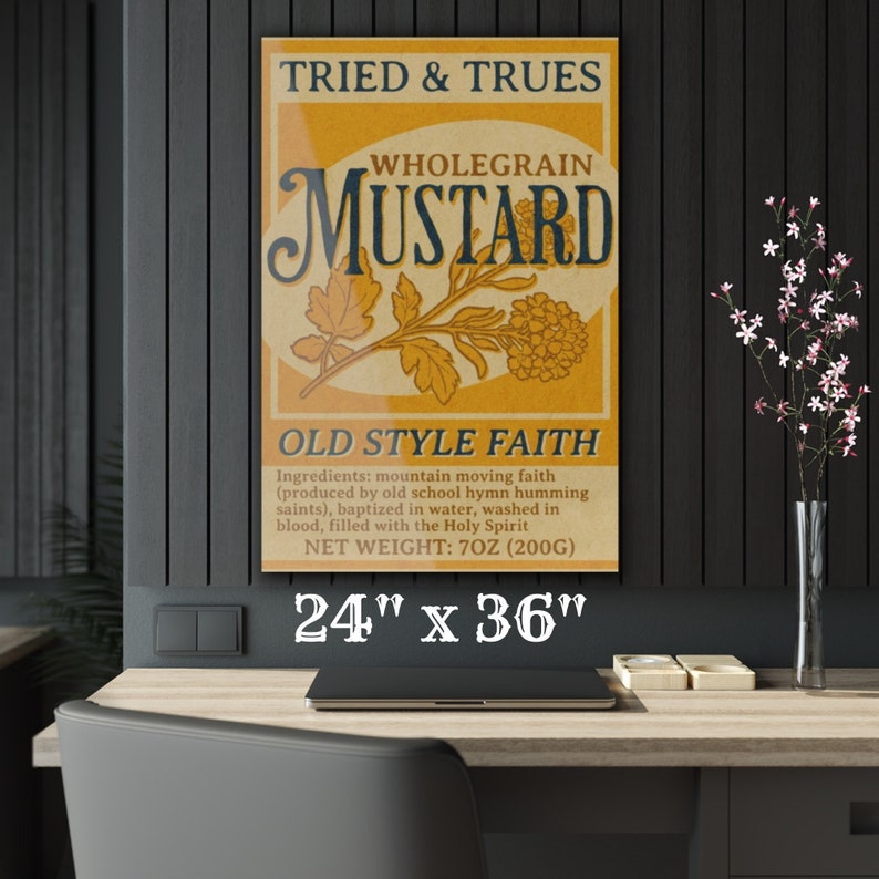 Christian Dining Room Art / Large Acrylic Wall Art Print / Etsy