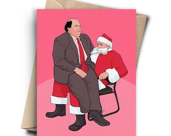 Funny Christmas Card - The Office Holiday Card for Best Friend, Coworkers