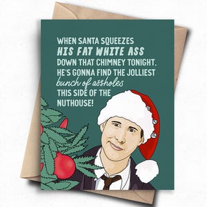 Comedic Christmas Card - Family Holiday Movie Classic Themed Card, Funny Nostalgic Xmas Card, Funny Pop Culture Greeting Card