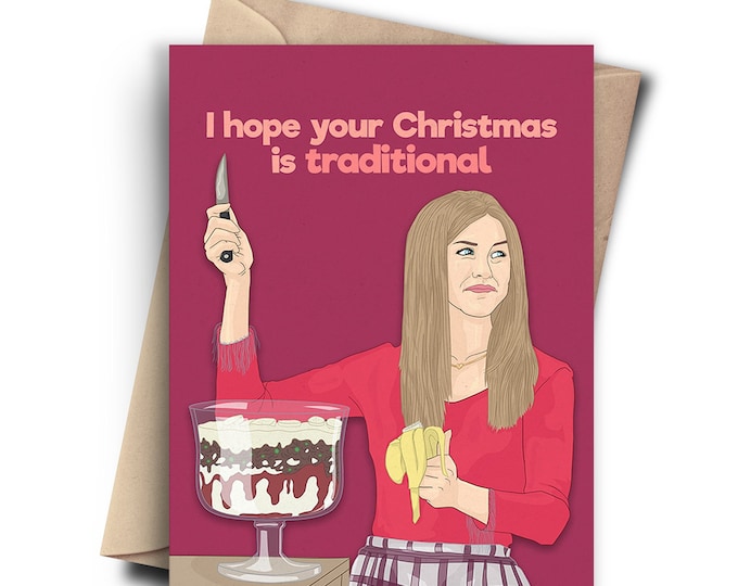 Funny Christmas Card Friends Holiday Card - Pop Culture Card For Friends, Coworkers