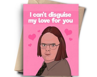 Funny Anniversary Card for Him, Her - The Office Funny Valentines Day Card