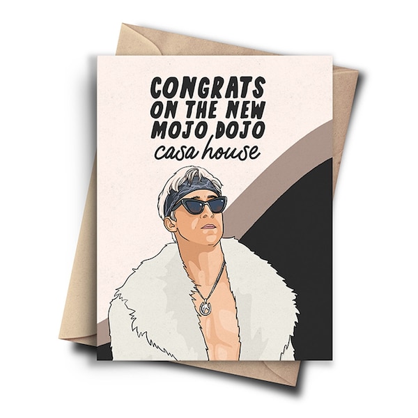 Pop Culture Housewarming Card - Funny Congratulations Card for First Time Homeowners, Couples, Best Friends