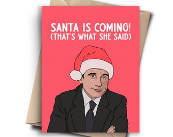 Funny Christmas Card for Him, Her, Best Friend, Boyfriend - Rude Holiday Card Pack