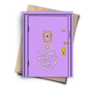 Carte de pendaison de crémaillère drôle - jolie carte de félicitations - nouvelle maison, carte pour les nouveaux propriétaires