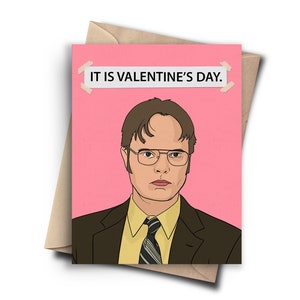 Carte drôle de bureau pour la Saint-Valentin - C'est la Saint-Valentin.