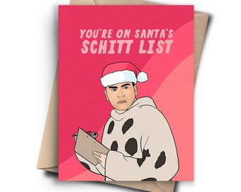 Lot de cartes de Noël amusantes - Carte de vœux sarcastique pour ami, petite amie