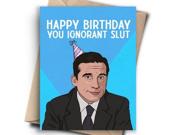 Funny Birthday Card for Best Friend - Rude Birthday Card