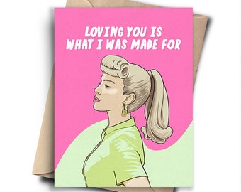 Pop Culture Anniversary Card - Funny Birthday Card for Boyfriend / Girlfriend, Sweet Valentines Day Card