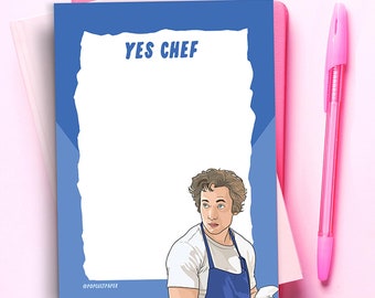 Yes Chef Lustig Notizblock Pop Kultur To Do Liste Lustig Agenda Stocking Stuffer Geschenk für Bester Freund, Mama, Papa