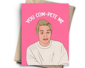 Funny Anniversary Card for Her - You Complete Me Love Card for Him