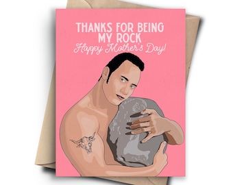 My Rock Funny Mothers Day Card for Mom - Pop Culture New Mom Card