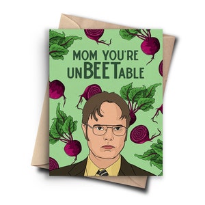 Tarjeta divertida e inigualable para el Día de la Madre: regalo de cultura pop para el Día de la Madre: tarjeta divertida de cumpleaños para mamá