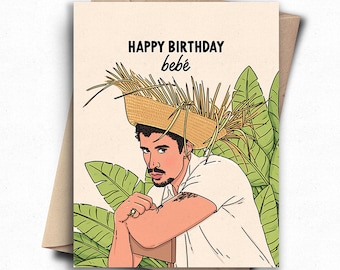 Happy Birthday Bebe Funny Pop Culture Bday Card for Husband, Boyfriend, Girlfriend - Pop Icon Birthday Gift for Best Friend