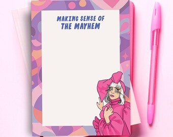 Mayhem Kladblok Popstar To Do List - Popcultuurplanner / Pride Icon Cadeau voor beste vriend, vriend, vriendin