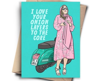 Pop Culture Love Card for Her, Him - Funny Anniversary Card Valentines Day Card - Best Friend Birthday, Mom Gift