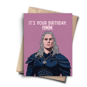 Carte d'anniversaire drôle de culture pop pour meilleur ami, petit ami, petite amie