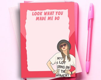 Funny Notepad - To Do List Daily Planner - Funny Birthday Gift for Her - Pop Culture Gift