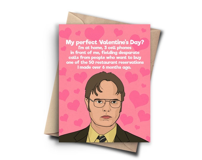 The Office Funny Valentines Day Card - Funny Love Card Anti Valentines Day Card