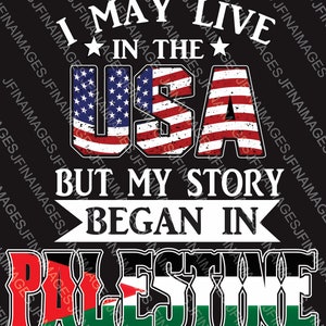 Puede que viva en los EE. UU., pero mi historia comenzó en Palestina -- PNG -- 300 DPI