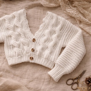 Crochet Cardigan Pattern | Rose-may Design, Sizes XS-XXL (PDF Digital Download)