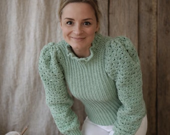 Aurora Jumper Crochet Pattern PDF Sweater