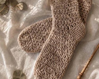 Molde de Meias de Crochê – Meias Pantufas Fáceis e Confortáveis – PDF Ideal para Iniciantes