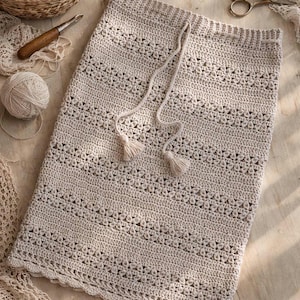 Patrón de falda de crochet: falda moderna y fácil (PDF para principiantes)