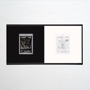 Cadre d'exposition pour cartes Pokémon 2-en-1 - Zekrom ex #174 SV11B Black Bolt & Reshiram ex #174 SV11W White Flare - Chillframe