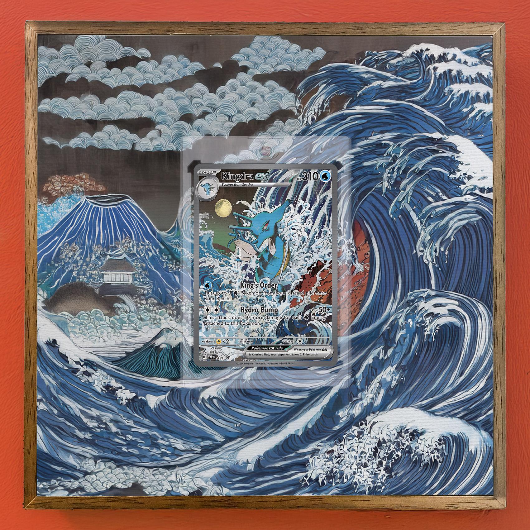 Pokémon Kingdra Ex #131 Pokemon Promo Display Frame