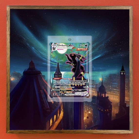 moonbreon pokemon card Behind the Chase: How became Pokmon's modern Mona Lisa clear acrylic holder that perfectly accentuates the stunning visual design and character artwork It's Christmas in July!