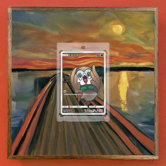 Rowlet 290/SM-P Munch Exhibition Scream Promo | Pokémon Card