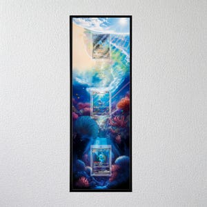 Pokémon 3-in-1 Card Display Frame - Blastoise Wartortle Squirtle SV2a - Chillframe