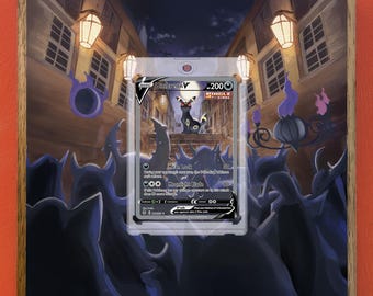 Umbreon V 189/203 Evolving Skies Card Display Frame | Extended Art Wall Mount