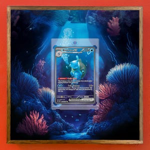 Blastoise EX SAR SV2A | Pokémon Card Extended Art Frame