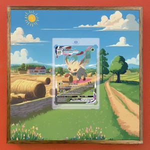 Cadre pour cartes Pokémon Leafeon VMAX #205 Evolving Skies - Chillframe
