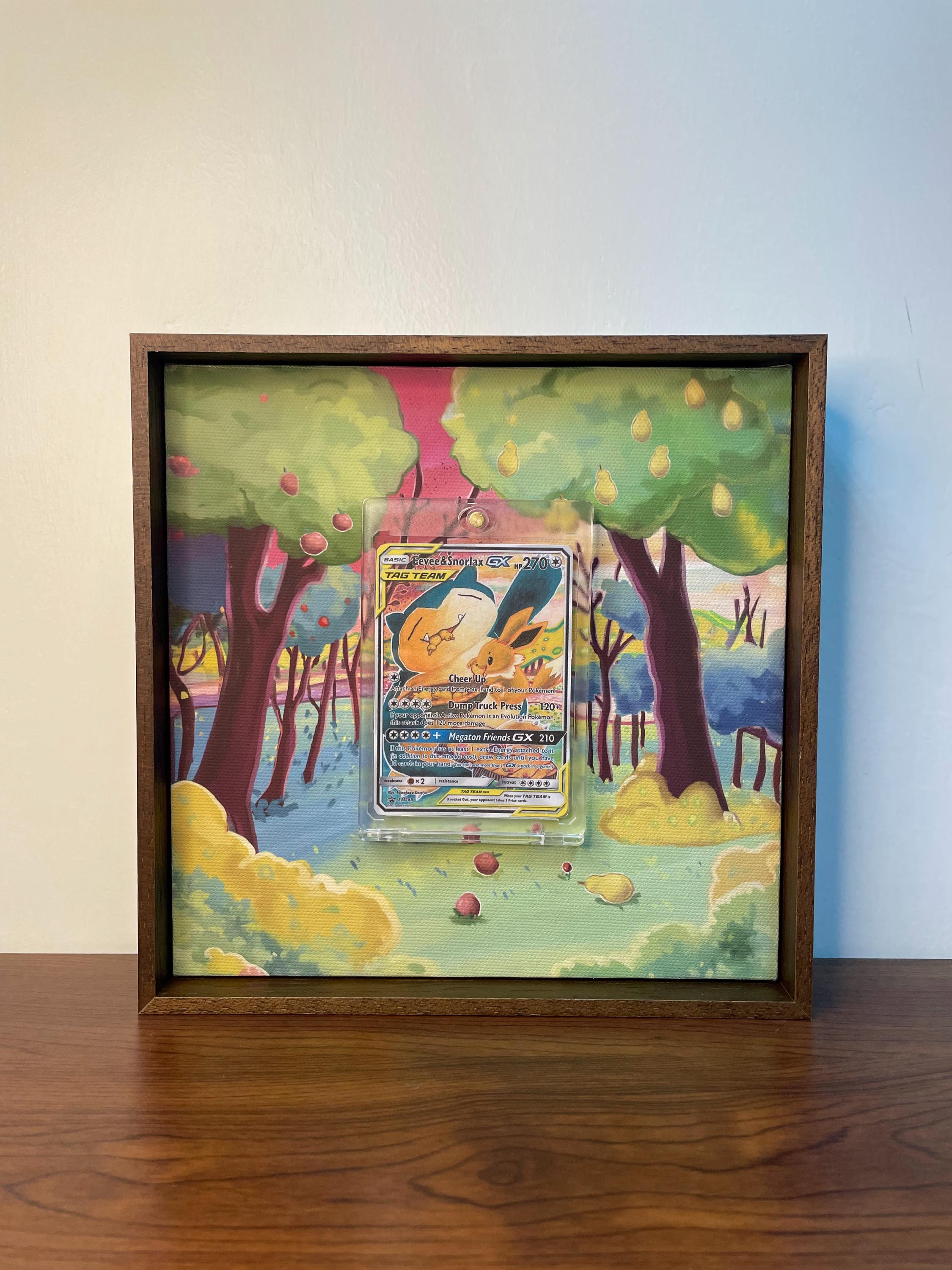 Eevee & Snorlax GX #SM169 Promo Pokemon Card Display Frame | TCG