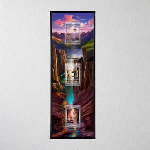 Pokémon 3-in-1 Card Display Frame - Charizard Charmeleon Charmander SV2a - Chillframe