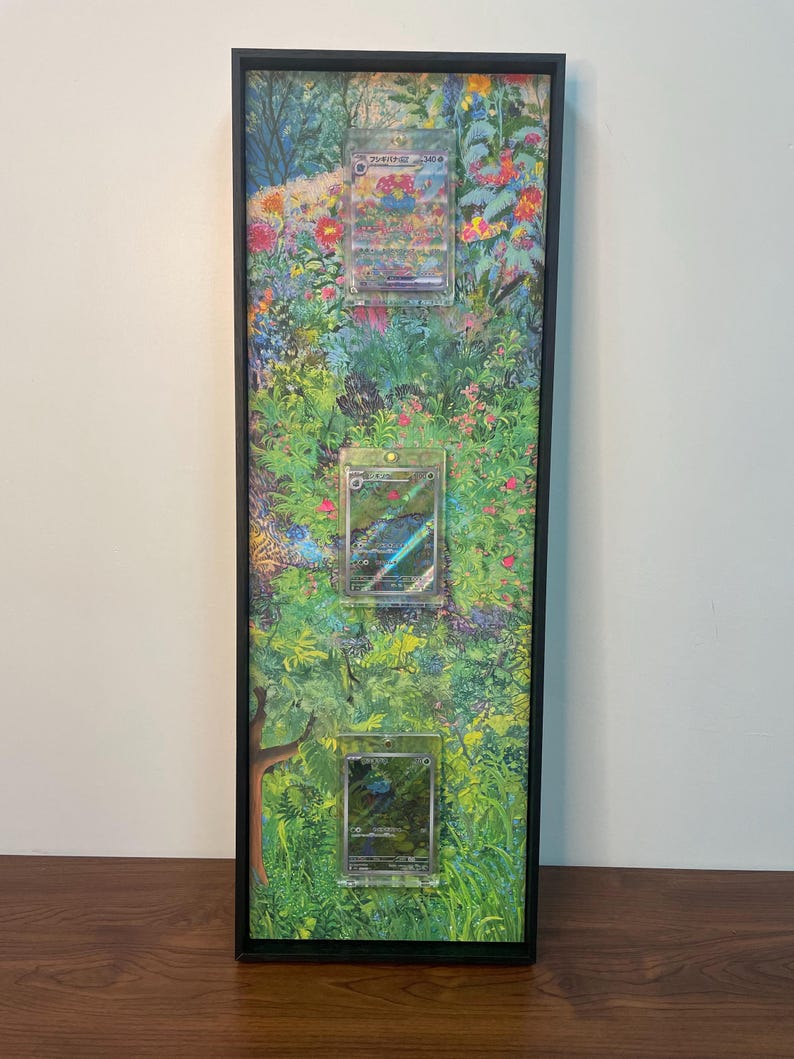 Ivysaur AR SV2a Pokemon 151 Card Display Frame | TCG Collector Gift Wall Art image 3