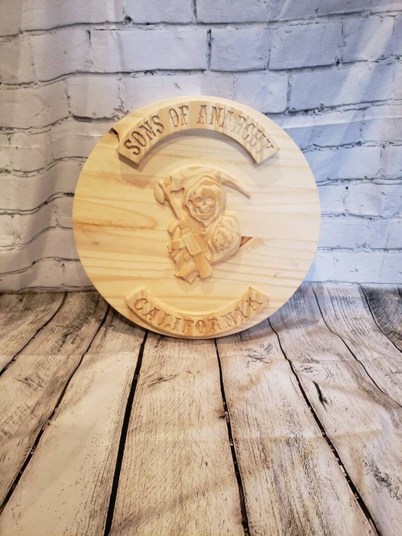 Sons of Anarchy Coffee End Table Tabletop Wall Art no Legs Etsy