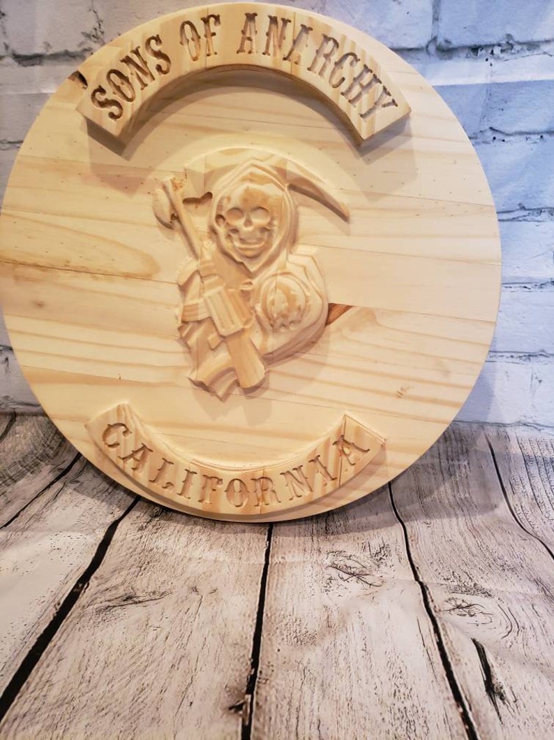 Sons of Anarchy Coffee End Table Tabletop Wall Art no Legs Etsy