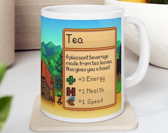 Stardew Valley Becher, Stardew Valley personalisiertes Geschenk, Tal Teebecher, Stardew Valley Spiel, Stardew Valley Tasse, Stardew Becher, Gamerbecher