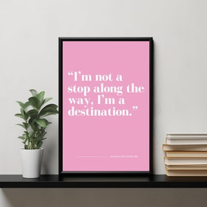Gossip Girl poster print Blair Waldorf gossip girl famous quote Xoxo Gossip Girl fan unique gift for her TV series fan perfect print